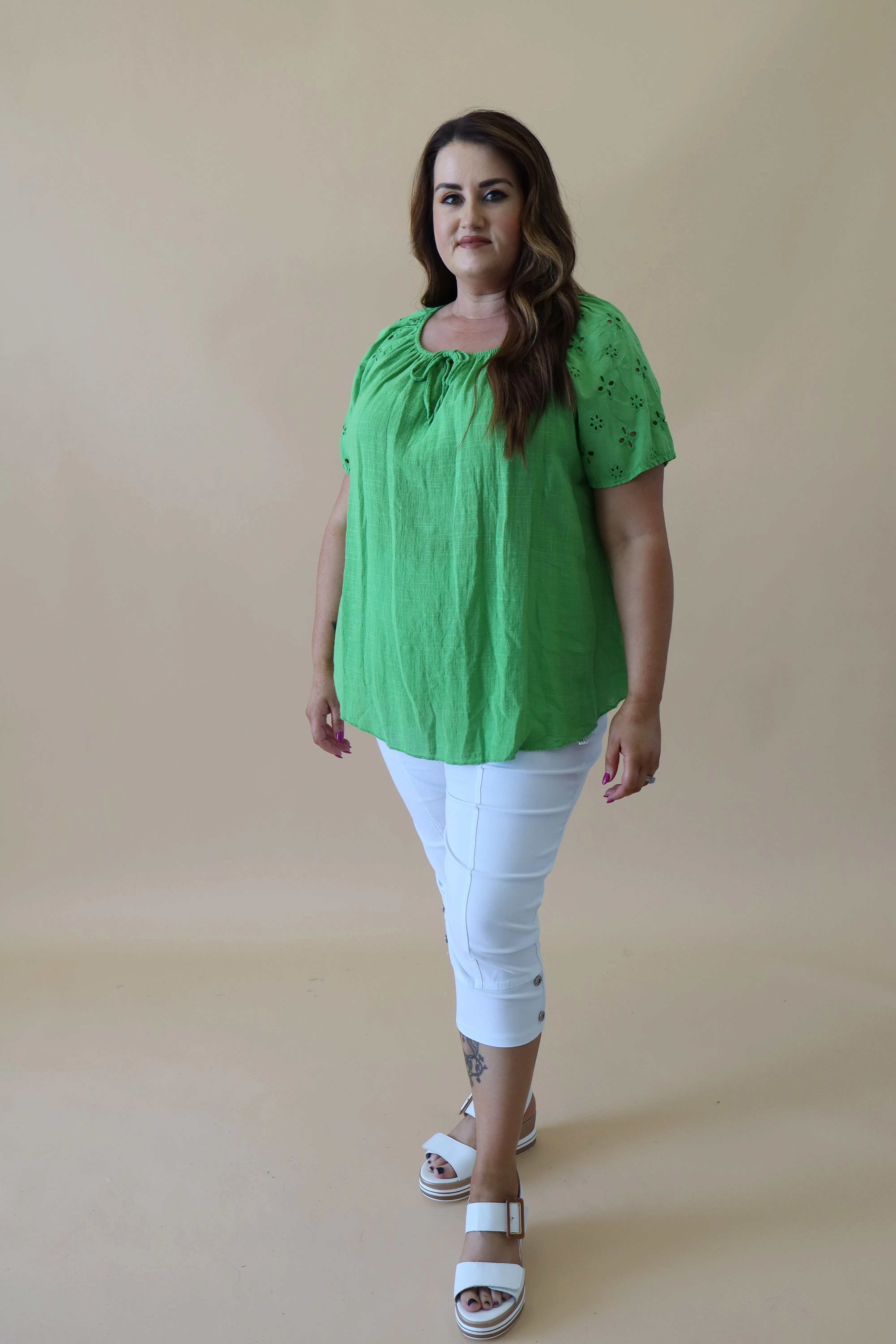 Helen Blouse in Lime