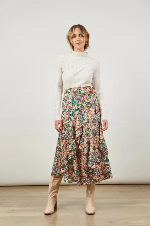 ISLE OF MINE Romance Wrap Skirt MEADOW BLOOM