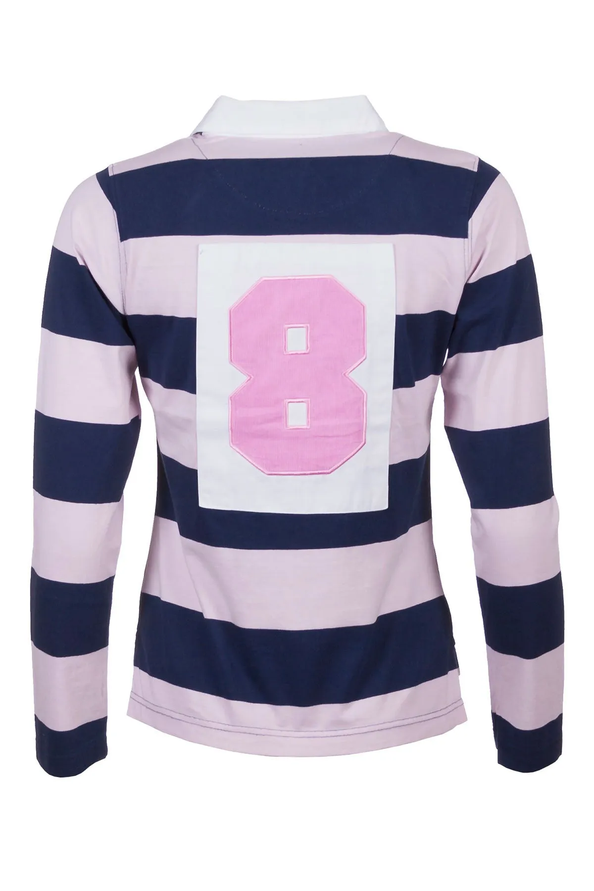 Ladies No8 Hooped Rugby Shirt