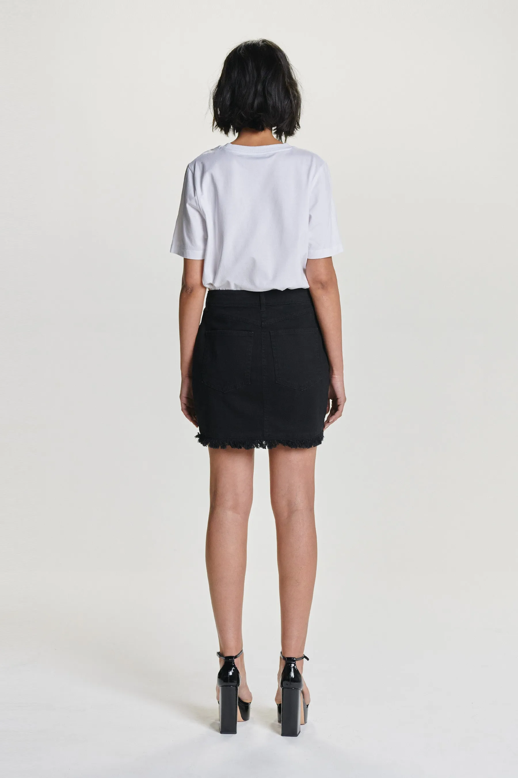 MARFA DENIM MINI SKIRT