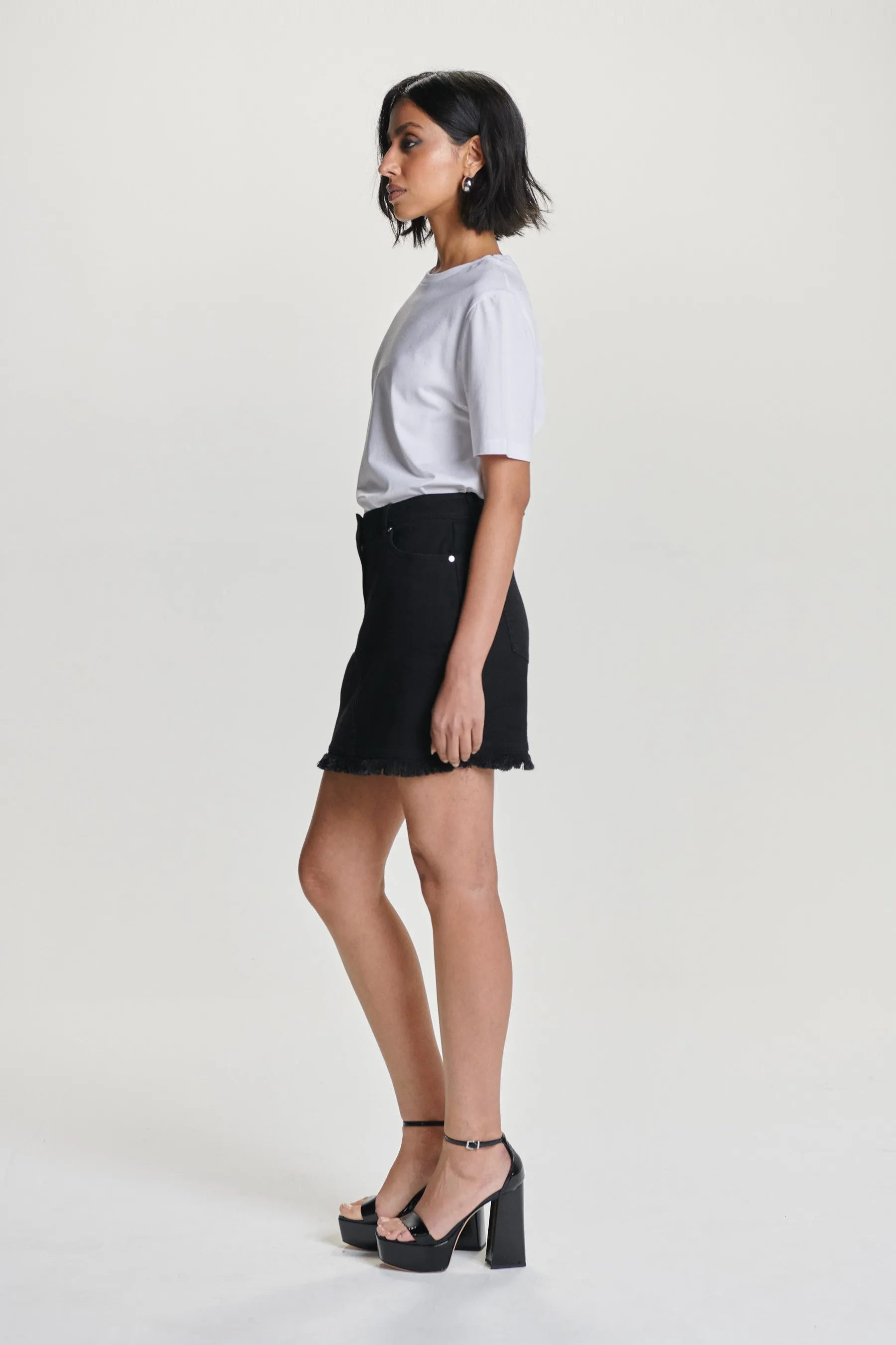 MARFA DENIM MINI SKIRT