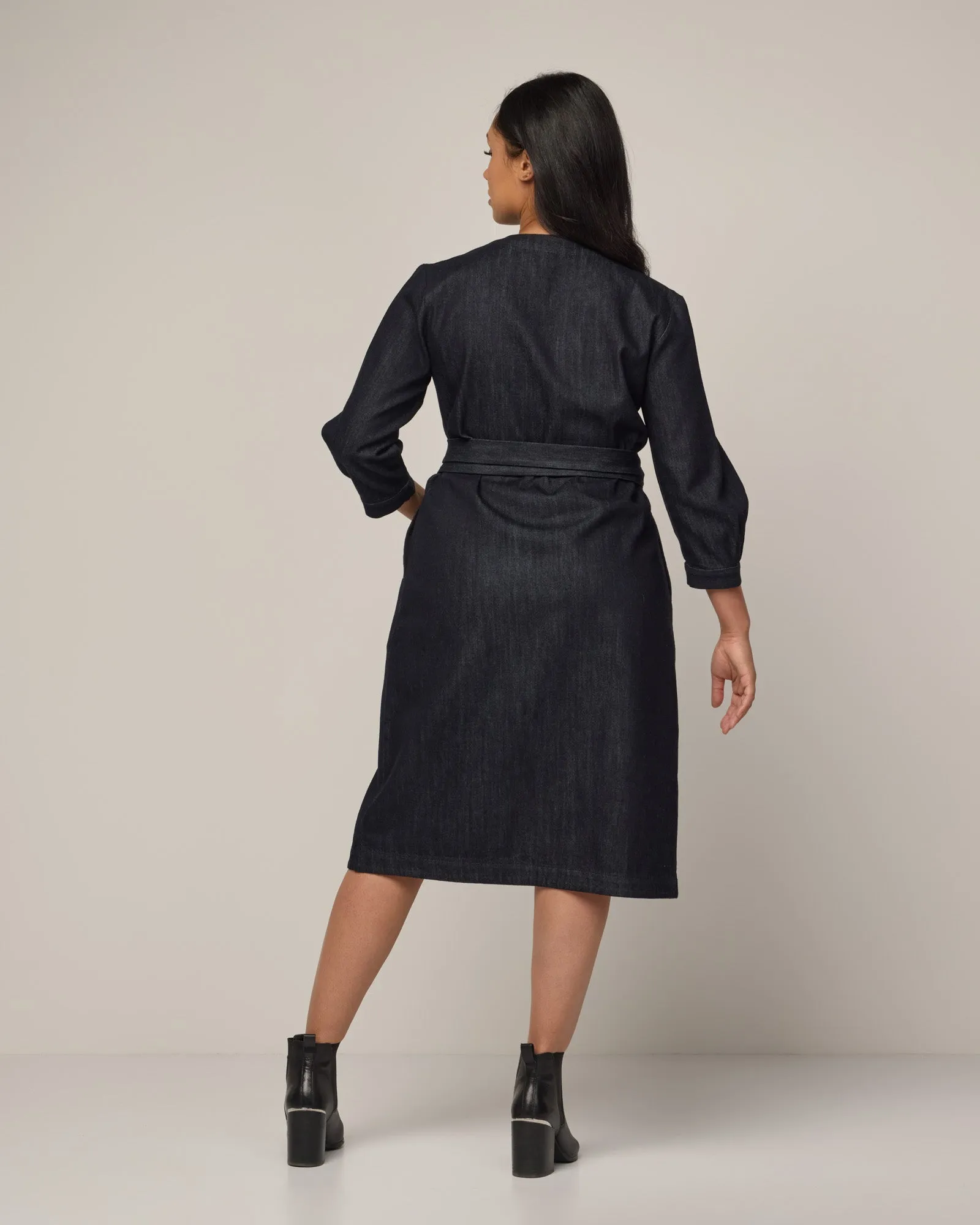 Penny Denim Wrap Dress