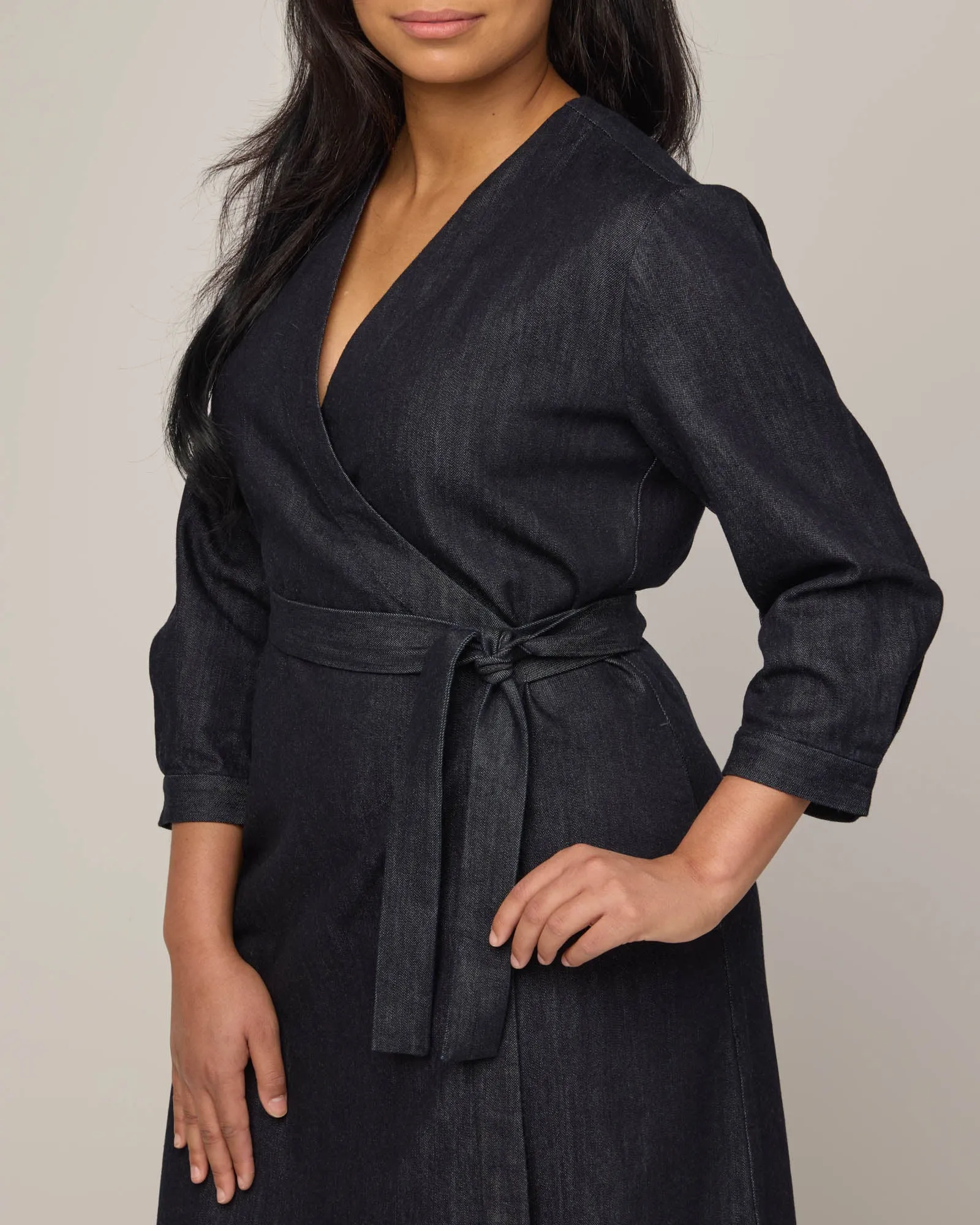 Penny Denim Wrap Dress