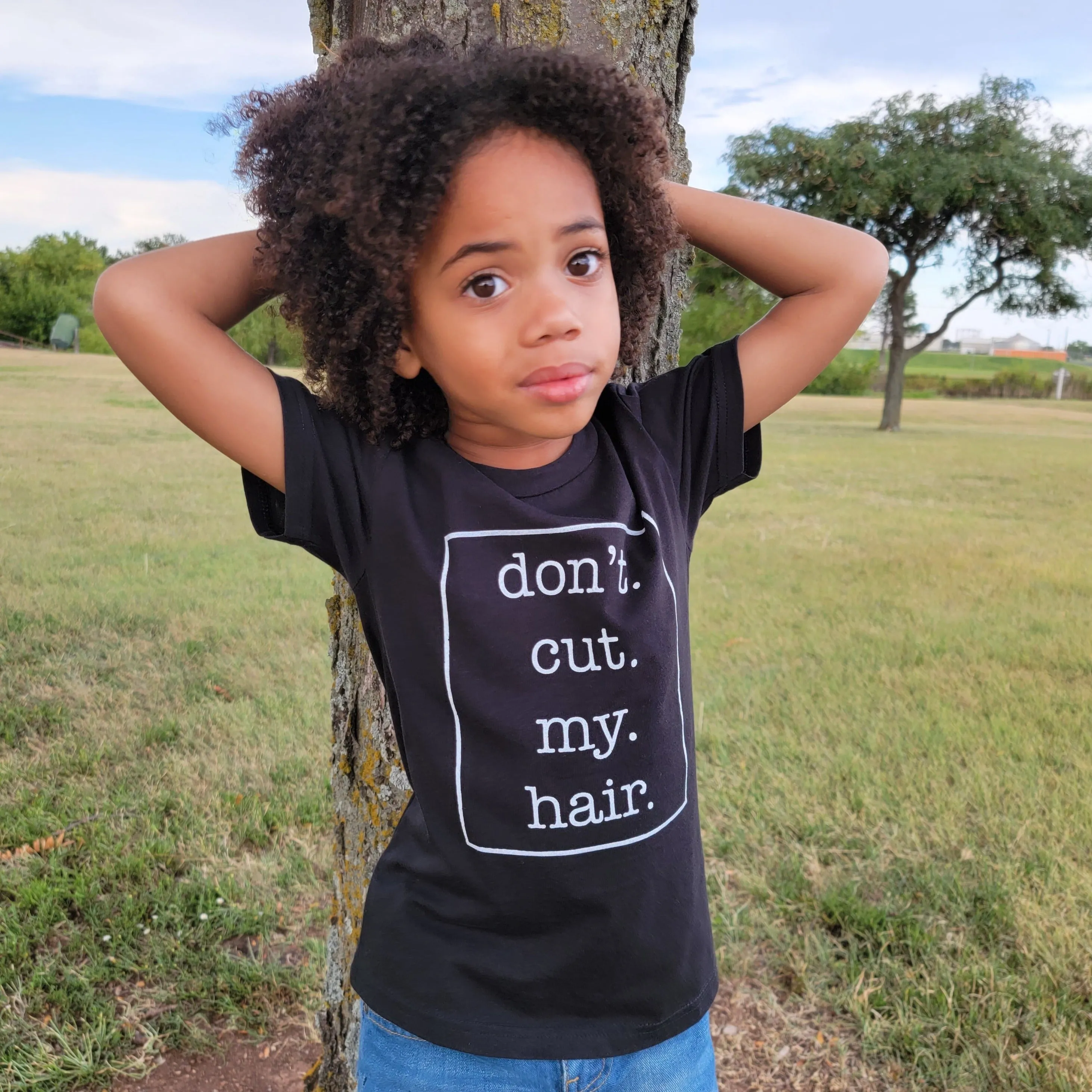 "Don't Cut My Hair" short sleeve tee