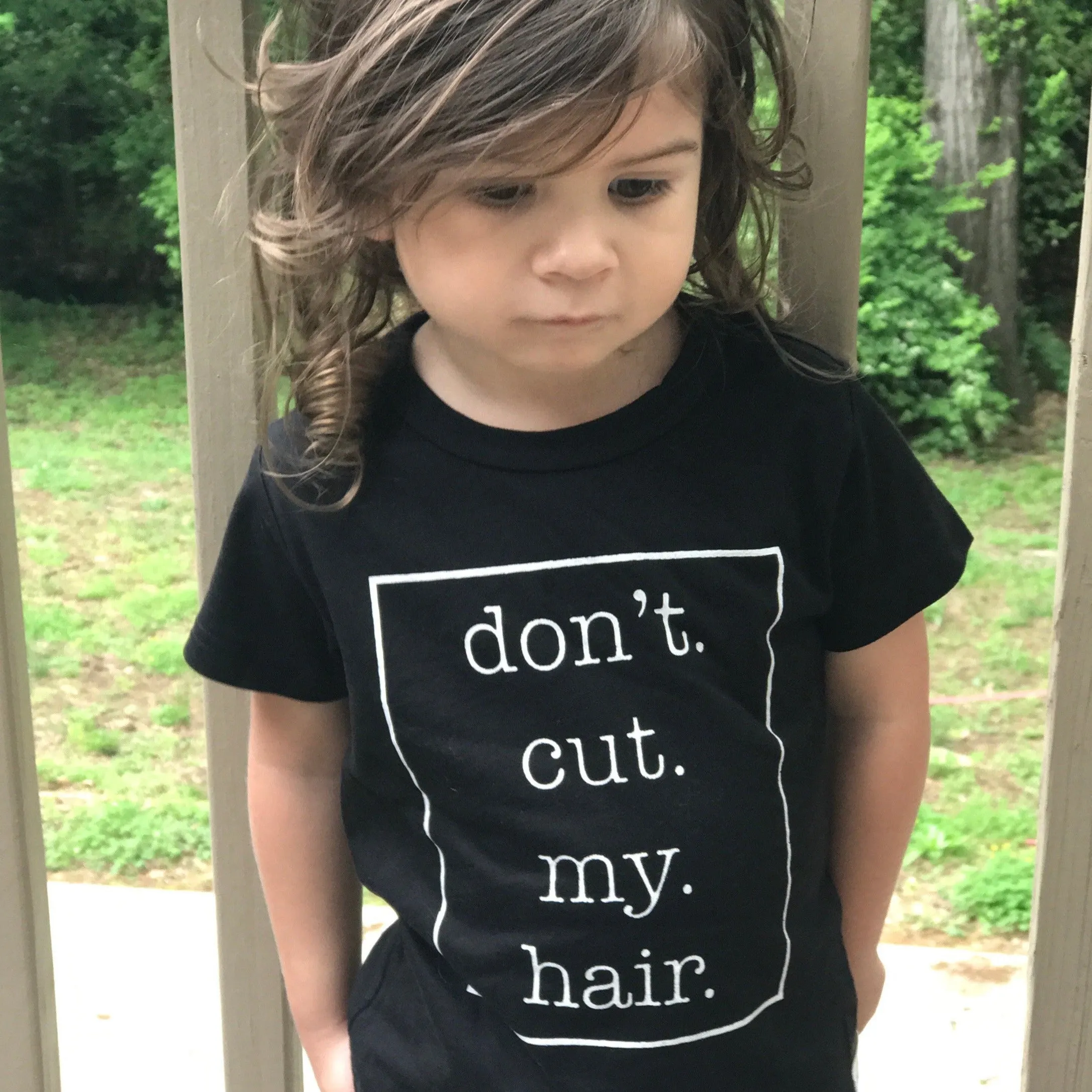 "Don't Cut My Hair" short sleeve tee