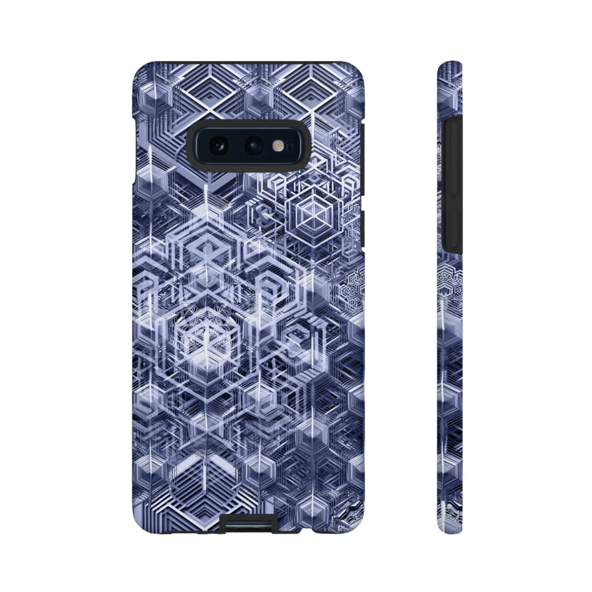 Sacred Geometry Hexagon Honeycomb Psychedelic AI Phone Case