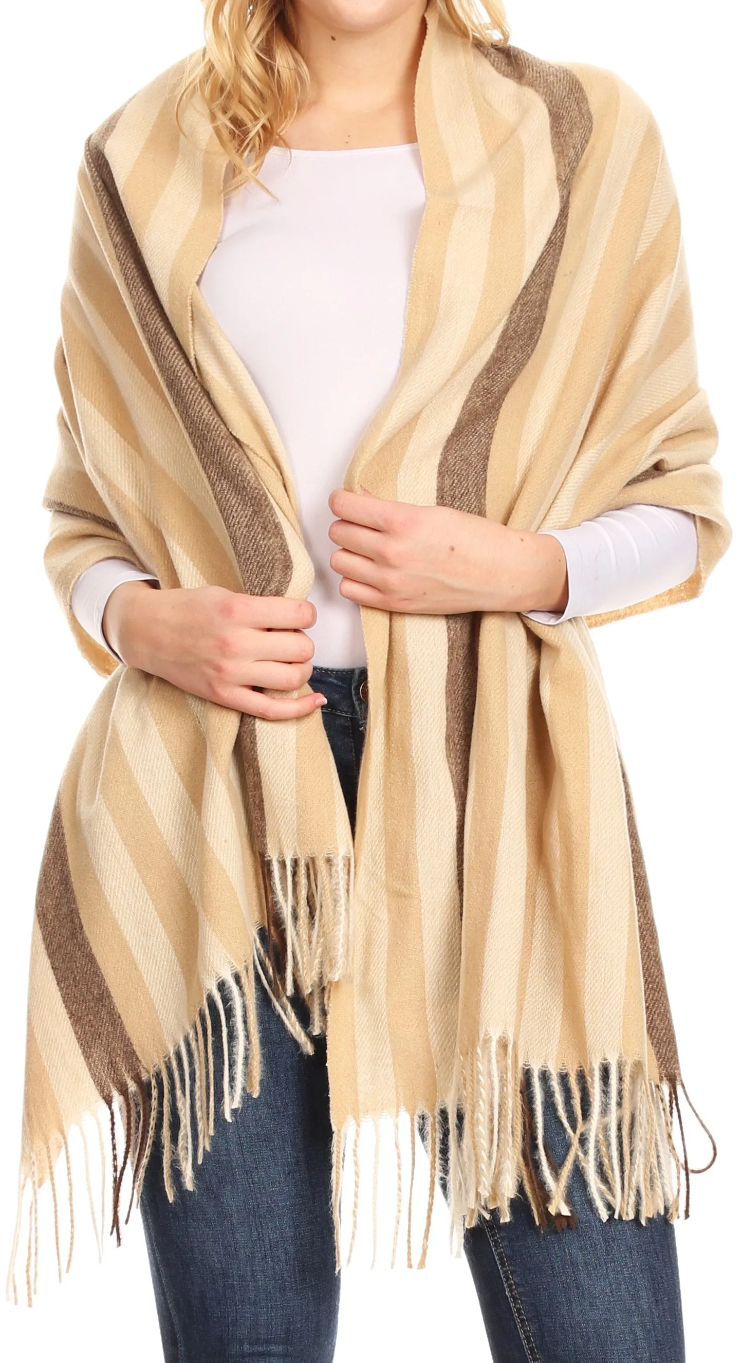 Sakkas Martinna Women's Winter Warm Super Soft and Light Pattern Shawl Scarf Wrap