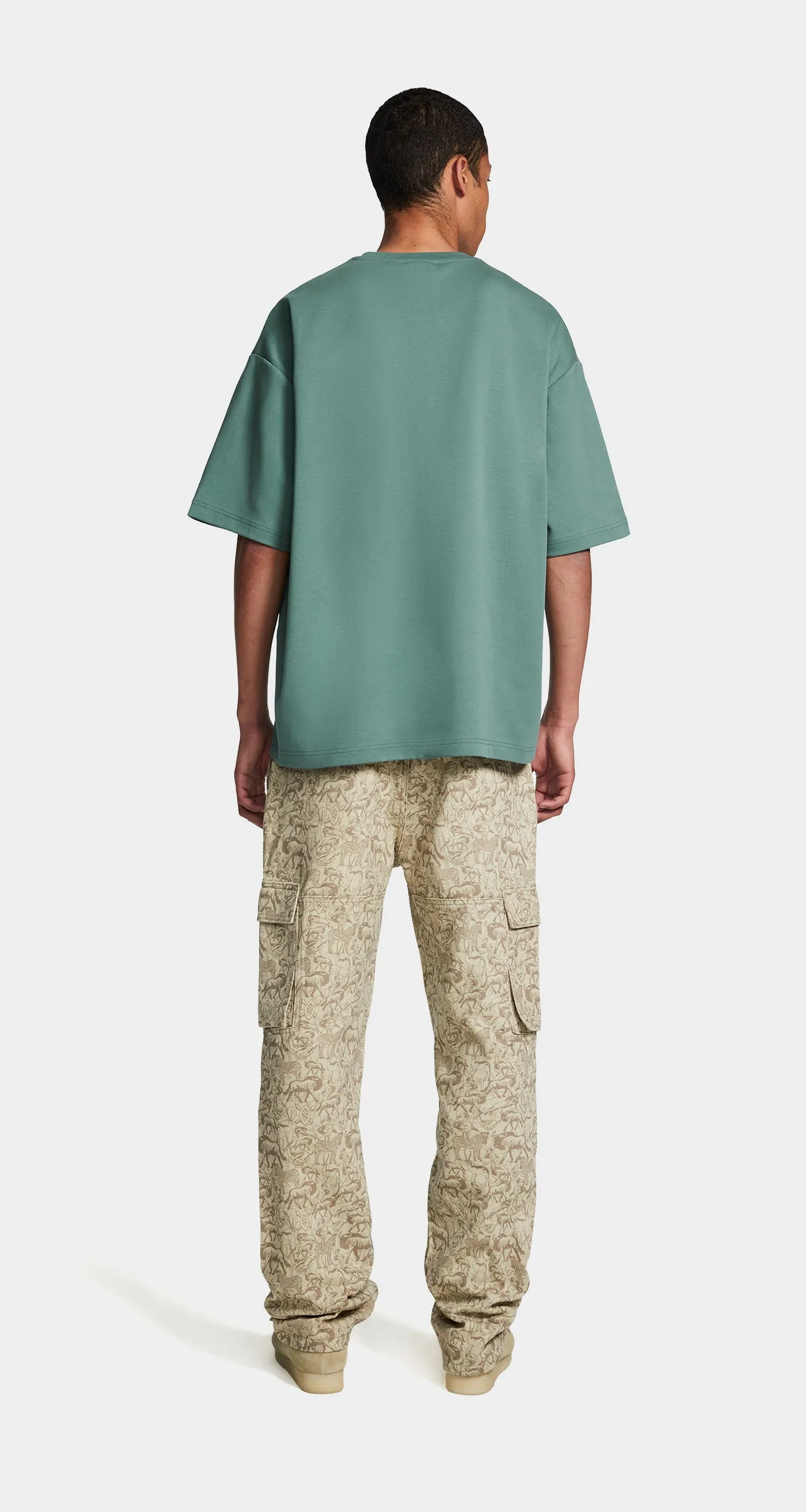 Silver Green Juma Oversized T-Shirt