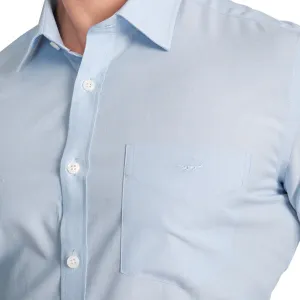 Slim Fit Full Sleeve Formal Core Shirt -Vista Blue