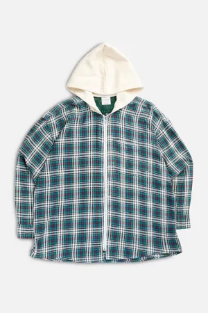 Unisex Rework Hooded Flannel - XL