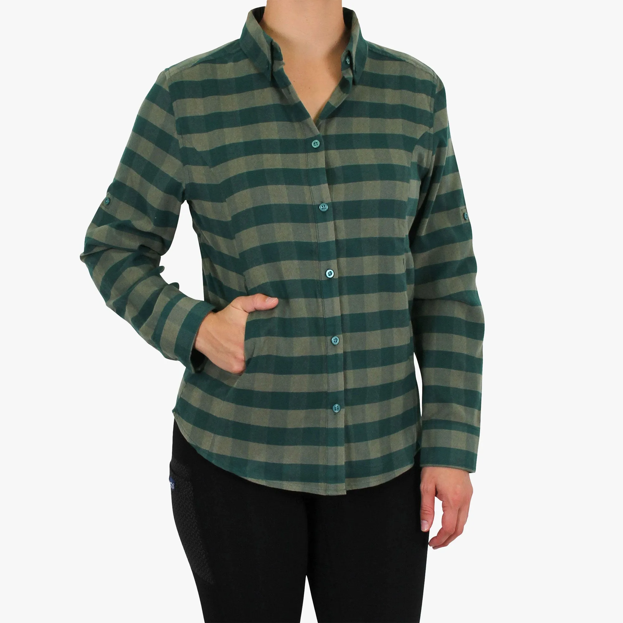 Women's Buffalo Jill LS Fishing Flannel